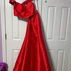 Jovani red prom dress